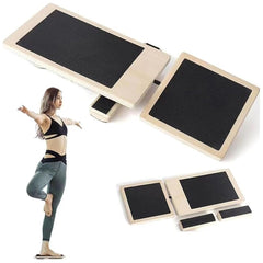 Wooden Ankle Balance Board for Sprain Recovery and Foot Strength