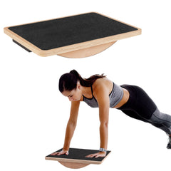 Wooden Balance Board for Fitness Yoga Pilates Max Load 159KG