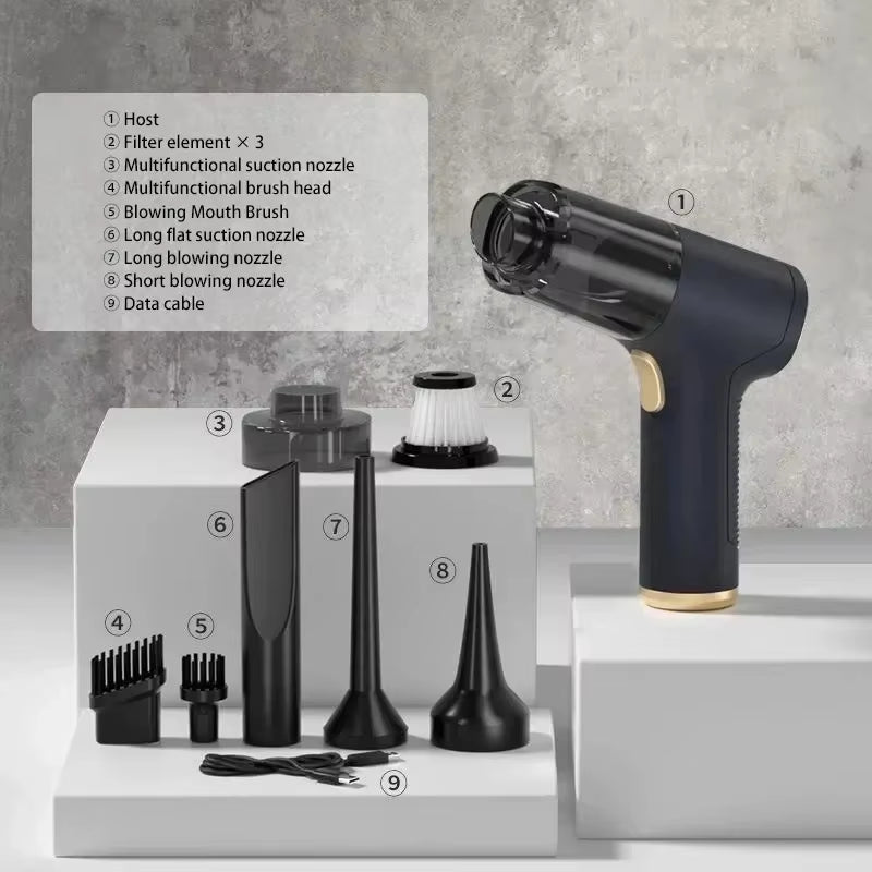 Wireless Car Vacuum Cleaner - Strong Suction Handheld Vac
