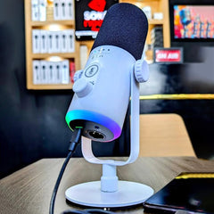 XLR/USB RGB Microphone for PC Gaming Podcast Streaming
