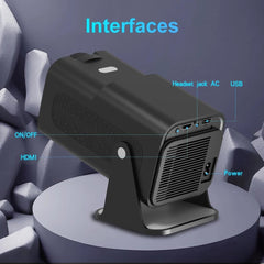 Portable 4K Android 12.0 Mini WiFi Projector for Home Use
