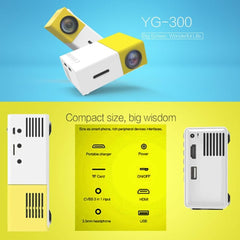 Portable Mini Home Theater Projector - 400 Lumens HDMI AV USB Remote